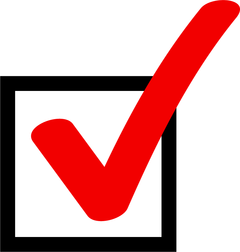 Black Red Checkmark